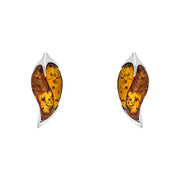 sterling-silver-amber-leaf-stud-Earrings-E1574