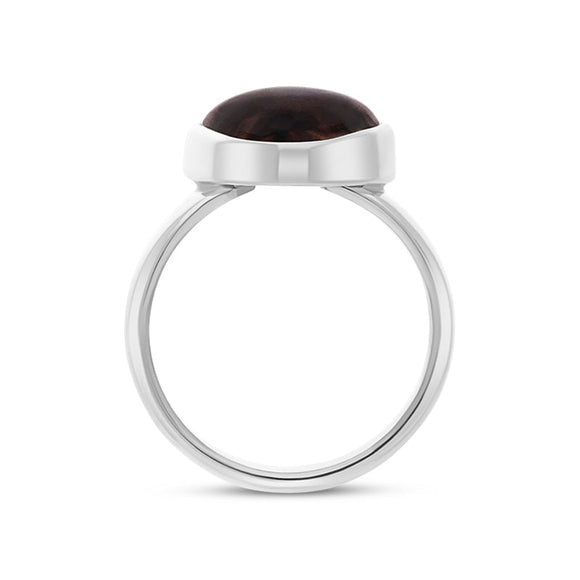 Sterling Silver Blue John Pear Ring D