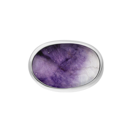 Sterling Silver Blue John Wide Oval Chunky Ring, R840_2.