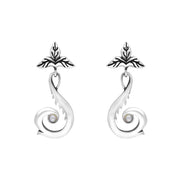 Sterling Silver Freshwater Pearl Drop Earrings, E1594
