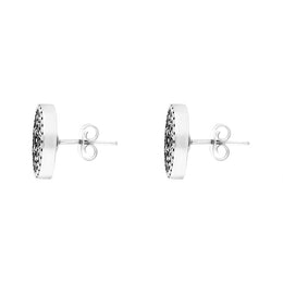 Sterling Silver Portoro Stud Earrings