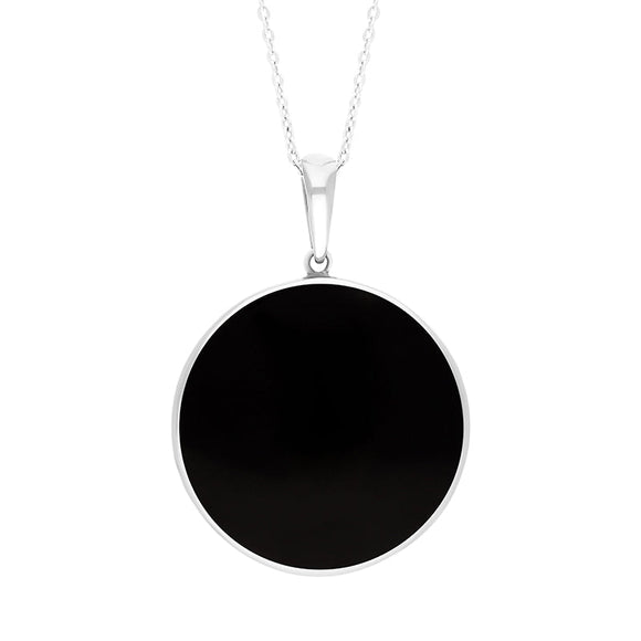 Sterling Silver Whitby Jet House Of Cards Necklace