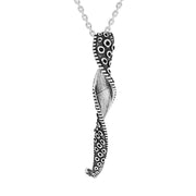 9ct White Gold Tentacle Twist Necklace