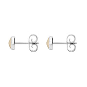 C W Sellors Sterling Silver Coquina 5mm Classic Small Round Stud Earrings, E002.