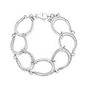 Sterling Silver Horseshoe Handmade Bracelet C081BR