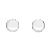 Sterling Silver Bauxite 4mm Classic Small Round Stud Earrings, E001