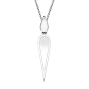 Sterling Silver Bauxite Toscana Pear Drop Necklace, P1612