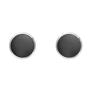 Sterling Silver Hematite 5mm Classic Small Round Stud Earrings, E002