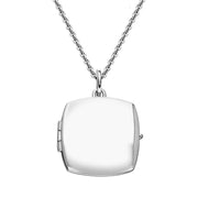 Sterling Silver Small Square Keepsake Locket P3522