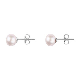 Sterling Silver 4mm Pink Freshwater Pearl Stud Earrings E626