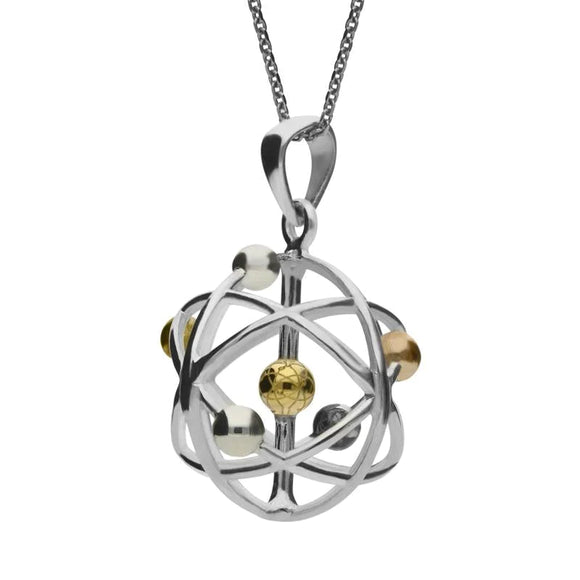 Sterling Silver Joseph Wright Small Orrery Necklace P3254 side