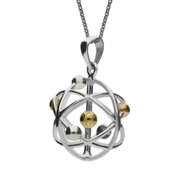 Sterling Silver Joseph Wright Small Orrery Necklace P3254 side